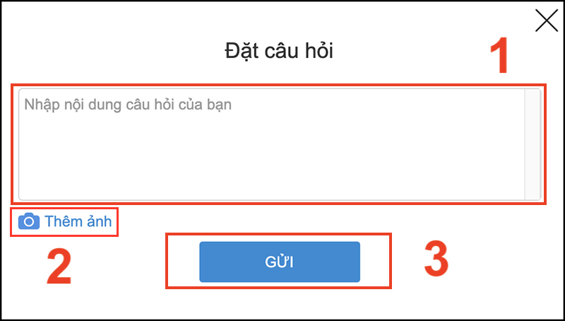 Nhập nội dung câu hỏi của bạn
